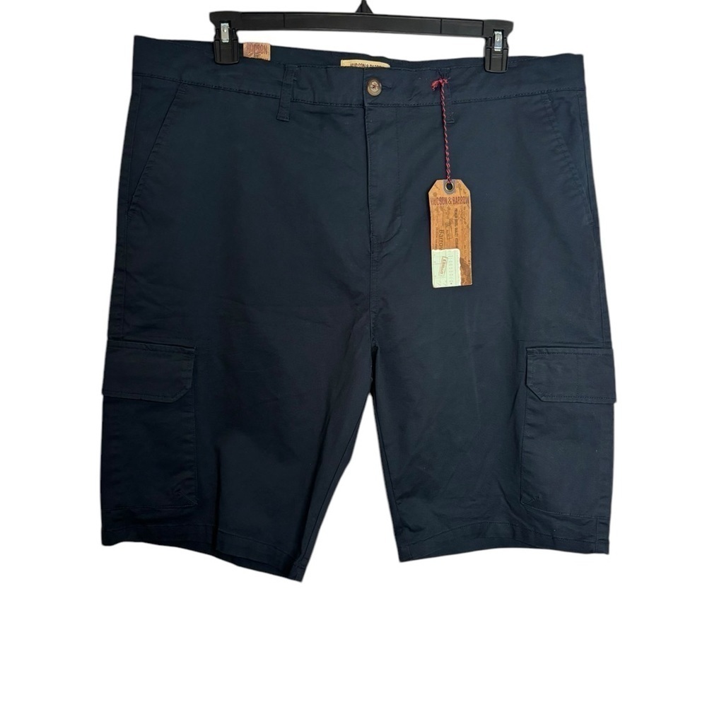 Hudson & Barrow Men’s Navy Cargo Shorts Size 42 NWT